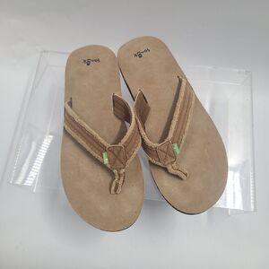 Sanuk Fraid Not Men's Sandal - Natural US Sz 15 NWOB